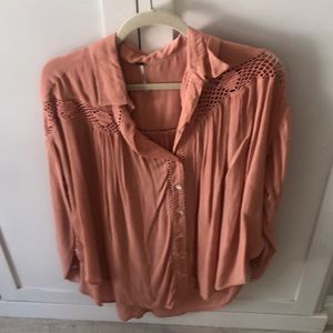 Free people button up blouse